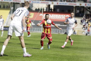 23.04.2023. Kielce. Mecz Korona Kielce - Zagłębie Lubin. / Fot. Jarosław Kubalski - Radio Kielce