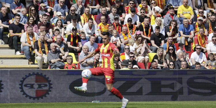 23.04.2023. Kielce. Mecz Korona Kielce - Zagłębie Lubin. / Fot. Jarosław Kubalski - Radio Kielce