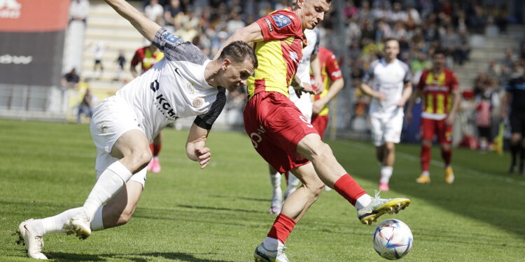 23.04.2023. Kielce. Mecz Korona Kielce - Zagłębie Lubin. / Fot. Jarosław Kubalski - Radio Kielce