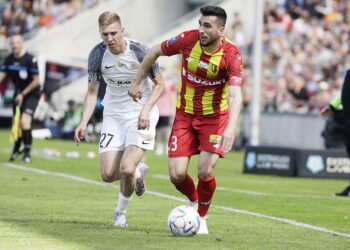 23.04.2023. Kielce. Mecz Korona Kielce - Zagłębie Lubin. / Fot. Jarosław Kubalski - Radio Kielce