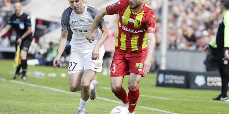 23.04.2023. Kielce. Mecz Korona Kielce - Zagłębie Lubin. / Fot. Jarosław Kubalski - Radio Kielce