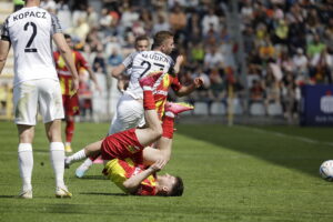 23.04.2023. Kielce. Mecz Korona Kielce - Zagłębie Lubin. / Fot. Jarosław Kubalski - Radio Kielce