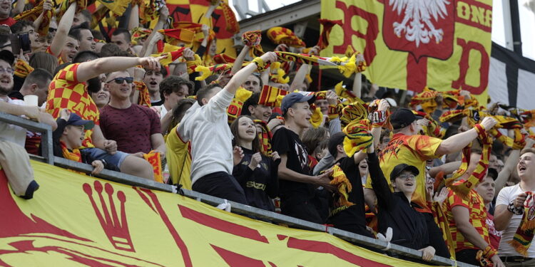 23.04.2023. Kielce. Mecz Korona Kielce - Zagłębie Lubin. / Fot. Jarosław Kubalski - Radio Kielce