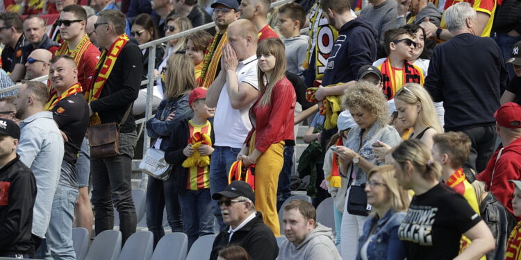 23.04.2023. Kielce. Mecz Korona Kielce - Zagłębie Lubin. / Fot. Jarosław Kubalski - Radio Kielce