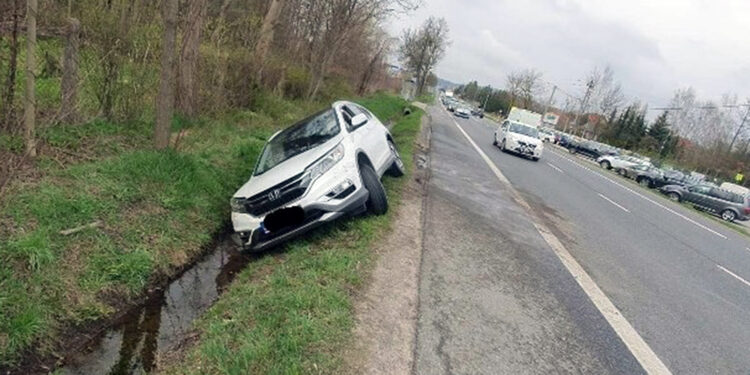 Kolizja na ruchliwej trasie krajowej