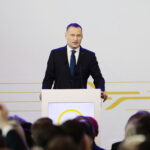 27.04.2023. Radom. Otwarcie lotniska Warszawa-Radom. Na zdjęciu: Stanisław Wojtera - Prezes Polskich Portów Lotniczych / Fot. Wiktor Taszłow – Radio Kielce