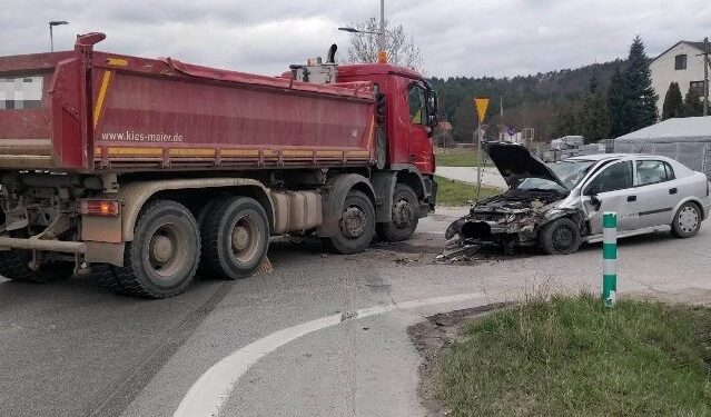 04.04.2023. Zgórsko. Wypadek / Fot. Policja