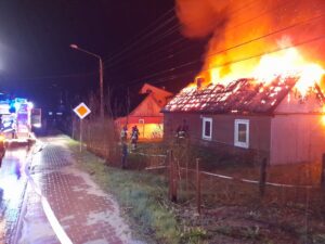 18.04.2023. Majków. Pożar / Fot. PSP Skarżysko