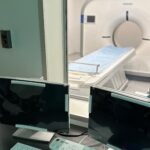 10.05.2023. Morawica. Świętokrzyskie Centrum Psychiatrii. Tomograf komputerowy / Fot. Piotr Kiełbowski