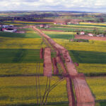 27.04.2023. Budowa obwodnicy Opatowa w ciągu dróg krajowych nr 9 i 74 / źródło: obwodnicaopatowa.pl