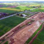 27.04.2023. Budowa obwodnicy Opatowa w ciągu dróg krajowych nr 9 i 74 / źródło: obwodnicaopatowa.pl