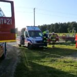 22.05.2023. Niedźwiedź. Ciało kobiety wyłowiono ze stawu na prywatnej posesji / Fot. PSP Staszów