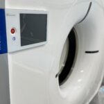 10.05.2023. Morawica. Świętokrzyskie Centrum Psychiatrii. Tomograf komputerowy / Fot. Piotr Kiełbowski