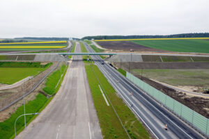 Budowa odcinka trasy S7 Moczydło – Miechów / źródło GDDKiA (s7moczydlo-miechow.pl)