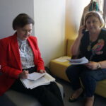 09.05.2023. Radio Kielce. Na zdjęciu (od lewej): Dorota Dulęba – Okregowy Inspektorat Pracy w Kielcach Barbara Kaszycka - nadinspektor w OIP w Kielcach / Fot. Sebastian Kalwat – Radio Kielce