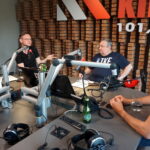 26.05.2023. Kielce. Sportowa Debata Radia Kielce. Na zdjęciu (od lewej): Marian Urban - prezes KS Vive Kielce, Dominik Masierak - TVP3 Kielce, Jakub Rożek - Radio Kielce, Damian Wysocki - Radio eM Kielce / Fot. Kamil Król - Radio Kielce