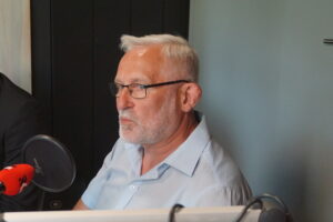 29.05.2023. Studio Polityczne Radia Kielce. Na zdjęciu Lucjan Pietrzczyk - Platforma Obywatelska. / Fot. Dionizy Krawczyński - Radio Kielce