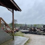 15.05.2023. Niebo. Straty po pożarze / Fot. Magdalena Galas-Klusek - Radio Kielce