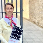 Izabela Łapińska – autorska wystawy „Ślad pamięciowy”. / Fot. Dorota Klusek - Radio Kielce