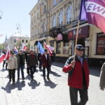 01.05.2023. Kielce. Pochód pierwszomajowy / Fot. Wiktor Taszłow - Radio Kielce