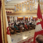 01.05.2023. Kielce. Uroczystości Międzynarodowego Dnia Solidarności Ludzi Pracy. Msza św. w kościele św. Józefa Robotnika / Fot. Wiktor Taszłow - Radio Kielce