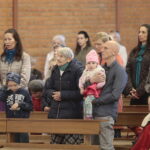 01.05.2023. Kielce. Uroczystości Międzynarodowego Dnia Solidarności Ludzi Pracy. Msza św. w kościele św. Józefa Robotnika / Fot. Wiktor Taszłow - Radio Kielce