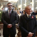 05.05.2023. Kielce. Uroczystość nadania sztandaru dla Aresztu Śledczego w Kielcach. Na zdjęciu (od lewej): Tomasz Jamka - członkiem zarządu województwa świętokrzyskiego, Zbigniew Koniusz – wojewoda świętokrzyski / Fot. Wiktor Taszłow - Radio Kielce