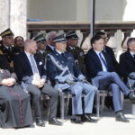 05.05.2023. Kielce. Uroczystość nadania sztandaru dla Aresztu Śledczego w Kielcach. Na zdjęciu (od lewej): biskup Jan Piotrowski, Mariusz Gosek – poseł, gen. Jacek Kitliński - dyrektor generalny służby więziennej, Zbigniew Ziobro – minister sprawiedliwości, Zbigniew Koniusz – wojewoda świętokrzyski/ Fot. Wiktor Taszłow - Radio Kielce