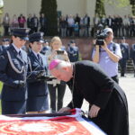 05.05.2023. Kielce. Uroczystość nadania sztandaru dla Aresztu Śledczego w Kielcach. Na zdjęciu: biskup Jan Piotrowski / Fot. Wiktor Taszłow - Radio Kielce