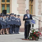 05.05.2023. Kielce. Uroczystość nadania sztandaru dla Aresztu Śledczego w Kielcach. Na zdjęciu: Zbigniew Ziobro – minister sprawiedliwości / Fot. Wiktor Taszłow - Radio Kielce