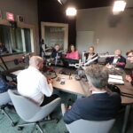 08.05.2023. Studio Polityczne Radia Kielce. / Fot. Wiktor Taszłow - Radio Kielce