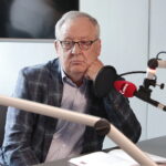 08.05.2023. Studio Polityczne Radia Kielce. Na zdjęciu Krzysztof Chyb - Nowa Lewica. / Fot. Wiktor Taszłow - Radio Kielce
