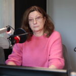 08.05.2023. Studio Polityczne Radia Kielce. Na zdjęciu Grażyna Dekiel - Polska 2050. / Fot. Wiktor Taszłow - Radio Kielce