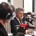 08.05.2023. Studio Polityczne Radia Kielce. / Fot. Wiktor Taszłow - Radio Kielce