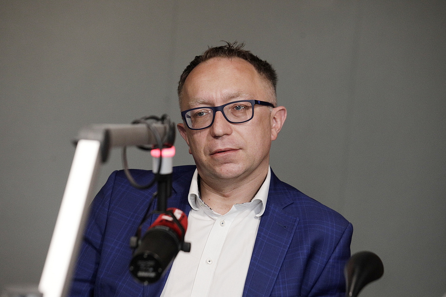 15.05.2023 Radio Kielce. Studio Polityczne. Artur Gierada - Platforma Obywatelska / Fot. Jarosław Kubalski - Radio Kielce