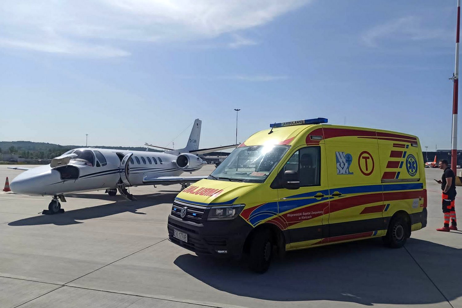 Płuca pobrane od mieszkanki województwa świętokrzyskiego są transportowane do Hamburga / Fot. Wojewódzki Szpital Zespolony w Kielcach