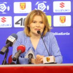 22.05.2023. Kielce. Konferencja w sprawie organizacji Dnia Dziecka pod hasłem „Gramy z Biało Czerwoną”. Na zdjęciu (od lewej): Anna Krupka - wiceminister sportu i turystyki / Fot. Wiktor Taszłow - Radio Kielce