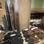 Resztki niemieckich czołgów na wystawie w WDK