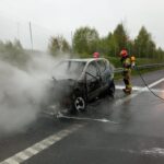 07.05.2023. Pożar auta / Fot. KM PSP Kielce
