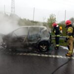 07.05.2023. Pożar auta / Fot. KM PSP Kielce