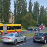 22.06.2023. Kielce. Ulica Grunwaldzka. Zderzenie dwóch aut / Fot. Mirosław Miller