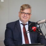 12.06.2023. Kielce. Studio Polityczne Radio Kielce. Na zdjęciu: Tomasz Pleban - PiS / Fot. Wiktor Taszłow - Radio Kielce