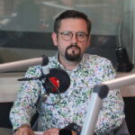 12.06.2023. Kielce. Studio Polityczne Radio Kielce. Na zdjęciu: Mateusz Żukowski - Koalicja Obywatelska / Fot. Wiktor Taszłow - Radio Kielce
