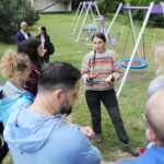 13.06.2023. Kielce. Świętokrzyskie Centrum Psychiatrii. Terapia wspomagająca przy udziale osłów / Fot. Wiktor Taszłow - Radio Kielce