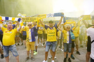 18.06.2023. Niemcy. Kolonia. Przemarsz kibiców Barlinka Industrii Kielce / Fot. Wiktor Taszłow - Radio Kielce