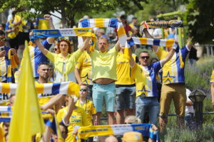 18.06.2023. Niemcy. Kolonia. Przemarsz kibiców Barlinka Industrii Kielce / Fot. Wiktor Taszłow - Radio Kielce