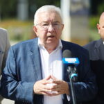 26.06.2023. Kielce. Konferencja Zjednoczonej Prawicy. Na zdjęciu: poseł Krzysztof Lipiec / Fot. Wiktor Taszłow - Radio Kielce