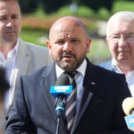 26.06.2023. Kielce. Konferencja Zjednoczonej Prawicy. Na zdjęciu: poseł Mariusz Gosek / Fot. Wiktor Taszłow - Radio Kielce