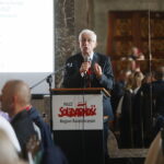 29.06.2023. Kielce. Walny zjazd NSZZ Solidarność Regionu Świętokrzyskiego. Na zdjęciu: Waldemar Bartosz - przewodniczący świętokrzyskiej „Solidarności” / Fot. Wiktor Taszłow - Radio Kielce