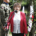 12.06.2023. Kielce. Obchody święta 2. Pułku Artylerii Lekkiej Legionów. Na zdjęciu: Danuta Żbikowska - prezes Stowarzyszenia Rodzin i Sympatyków 2. Pułku Artylerii Lekkiej Legionów / Fot. Wiktor Taszłow - Radio Kielce